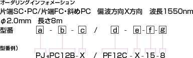 定偏波変換ジャンパ オーダリングインフォメーション